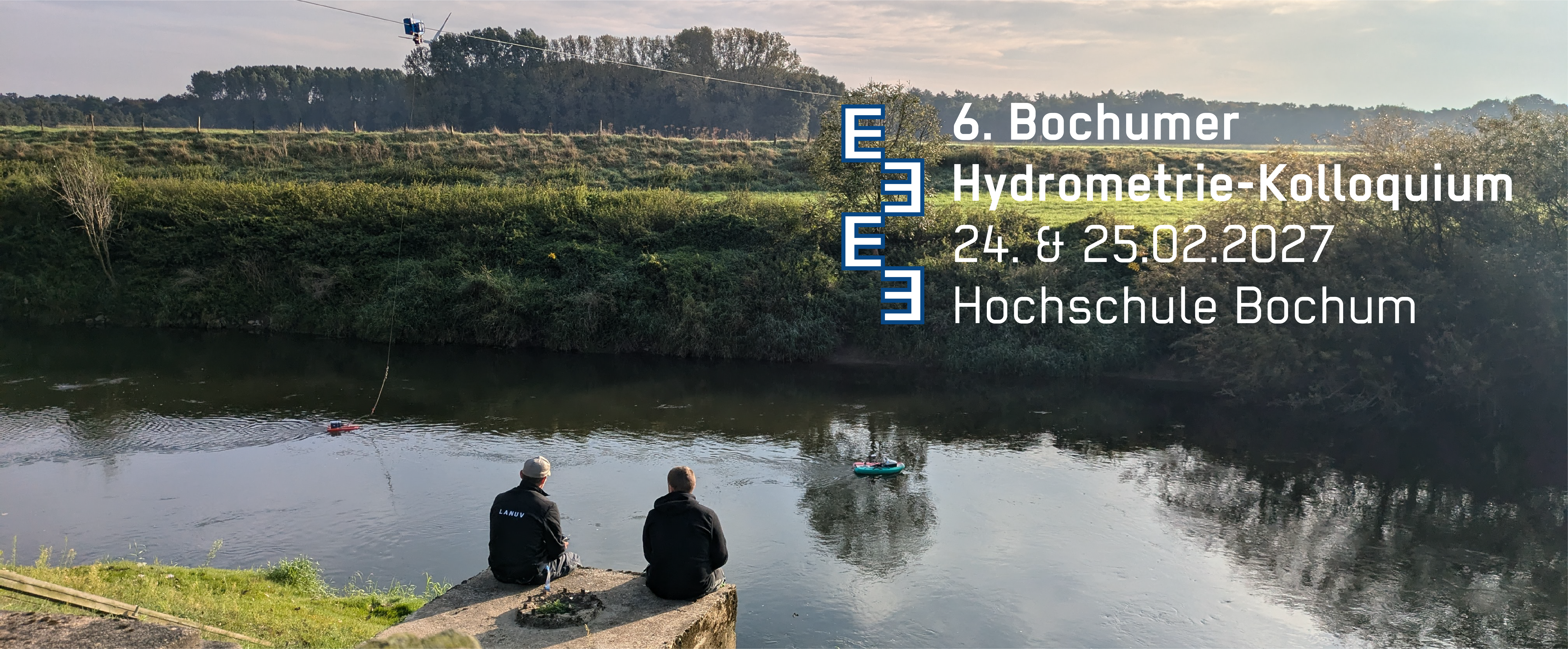 Header Banner für die Konferenz: 6. Bochumer Hydrometrie-Kolloquium 2027. Diese geht vom 24. Februar 2027 bis 25. Februar 2027.