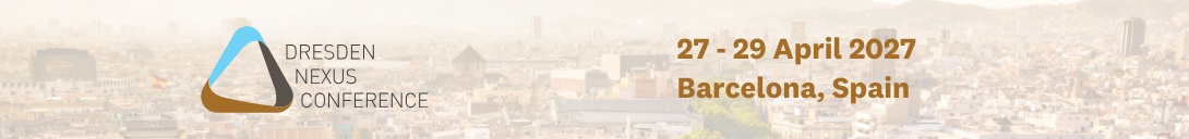 Header banner for the conference: Dresden Nexus Conference 2027. This goes from 27 April 2027 to 29 April 2027 in Barcelona.