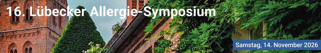 Header Banner für die Konferenz: 16. Lübecker Allergie - Symposium 2026. Diese geht vom 14. November 2026 bis 14. November 2026.