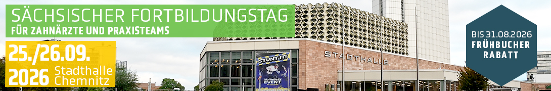 Header Banner für die Konferenz: Sächsischer Fortbildungstag 2026. Diese geht vom 25. September 2026 bis 26. September 2026 in Chemnitz.
